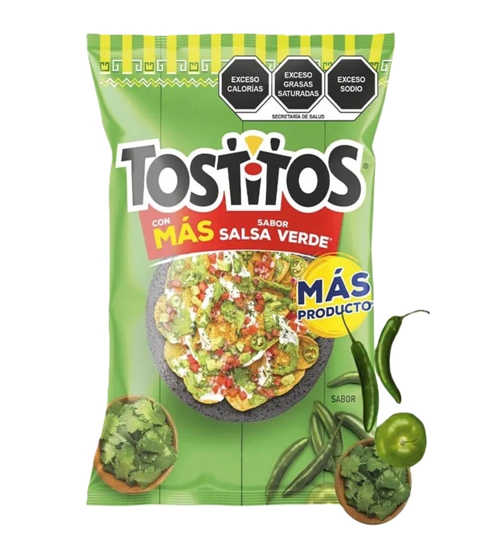 Tostitos 65 gr Salsa Verde Papas Sabritas 