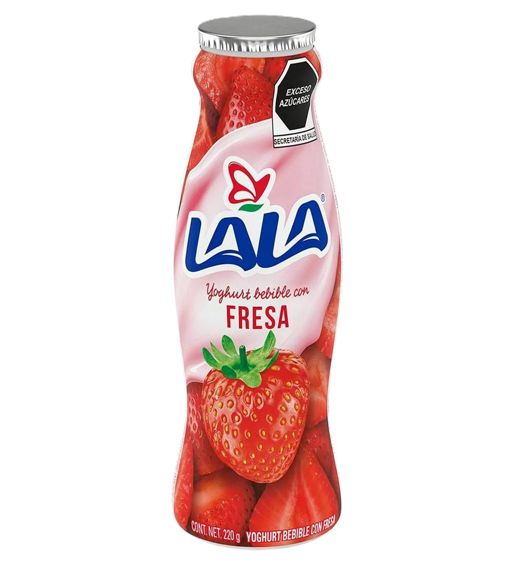 Yogurth Lala 220 gr Bebible Fresa, Durazno, Piña - Coco, Sujeto a Disponibilidad En Tienda